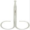 Rubis Duck Stainless Steel Scissors for Precise Nose and Ear Hair, 1F003, Made in Switzerland, Silver view 1