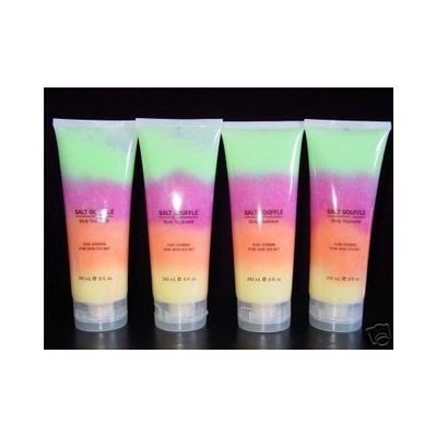 4 Swisa Beauty Dead Sea Salt Rainbow Souffle Scrub 8 Oz Each