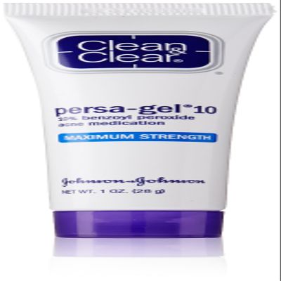 Clean & Clear Persa-Gel 10 Acne Medication Spot Treatment with Maximum Strength 10% Benzoyl Peroxide, Pimple Cream & Acne Gel Medicine for Face Acne with Benzoyl Peroxide Medication, 1 oz (Pack of 3)