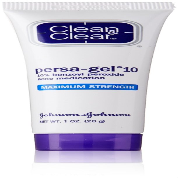 Clean & Clear Persa-Gel 10 Acne Medication Spot Treatment with Maximum Strength 10% Benzoyl Peroxide, Pimple Cream & Acne Gel Medicine for Face Acne with Benzoyl Peroxide Medication, 1 oz (Pack of 3)