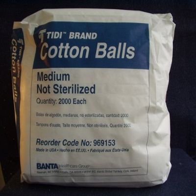Cotton Balls, Medium (2000/pk)
