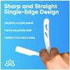 Equinox Professional Straight Edge Razor with 100 Single Derby Blades 100% Stainless Steel Razor and Blades - Close Shaving Men's Manual Shaver - Disposable Blades -Barber Straight Razor Kit - Silver view 4