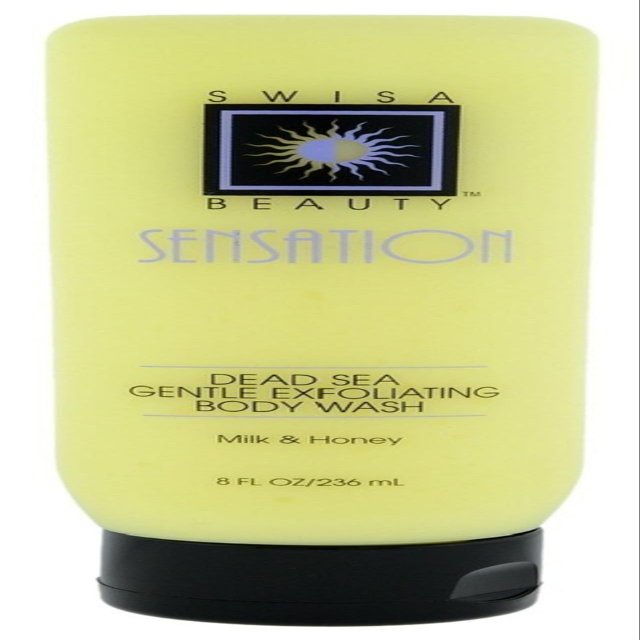 Swisa Beauty Dead Sea Gentle Exfoliating Body Wash Milk and Honey - Leaves The Body Feeling Fresh and Clean With Youthful Glow.