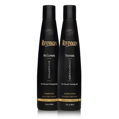 Revivogen MD Bio-Cleansing Shampoo and Conditioner for Thinning Hair, DHT Blocker Shampoo, Hair Loss Shampoo, Shampoo Thinning Hair, Conditioner for Thinning Hair, Hair Loss Conditioner 12oz