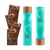 Malibu C Hard Water Wellness Remedy - Hard Water Shampoo, Conditioner & Hair Mask Packets for Removing Deposits and Impurities - Hydrating Hair Care Set (6 Ct) view 1
