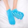 AnHua 2 Pair Moisturizing Gel Socks with Spa Quality Gel for Moisturizing Vitamin E and Oil Infused Helping Repair Dry Cracked Skins and Softens Feet, Blue+Pink view 4