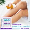 Clean + Easy Roll On Wax Kit  Hair Removal System with Dual Electric Warmer, Cartridges & Strips, At-Home Wax Roller Kit, 120V view 2