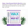 Clean + Easy Roll On Wax Kit  Hair Removal System with Dual Electric Warmer, Cartridges & Strips, At-Home Wax Roller Kit, 120V view 3