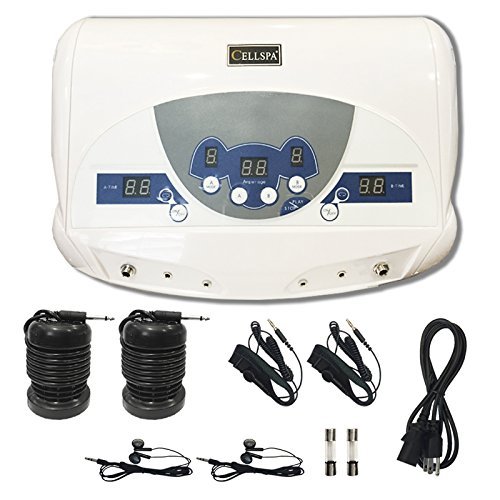 Cell Spa, Dual Ionic Ion Detox Aqua Foot Spa Chi Cleanse Machine with Mp3 Music Players (NO SALT PACKAGE)