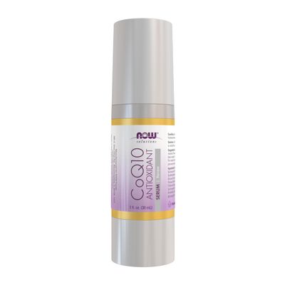 NOW Solutions, CoQ10 Antioxidant Serum, with Clinically Tested REVINAGE for Collagen Support, Visible Firming, 1-Ounce