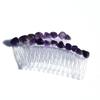 Amethyst Stone Hair Comb (Qty of 2) view 1