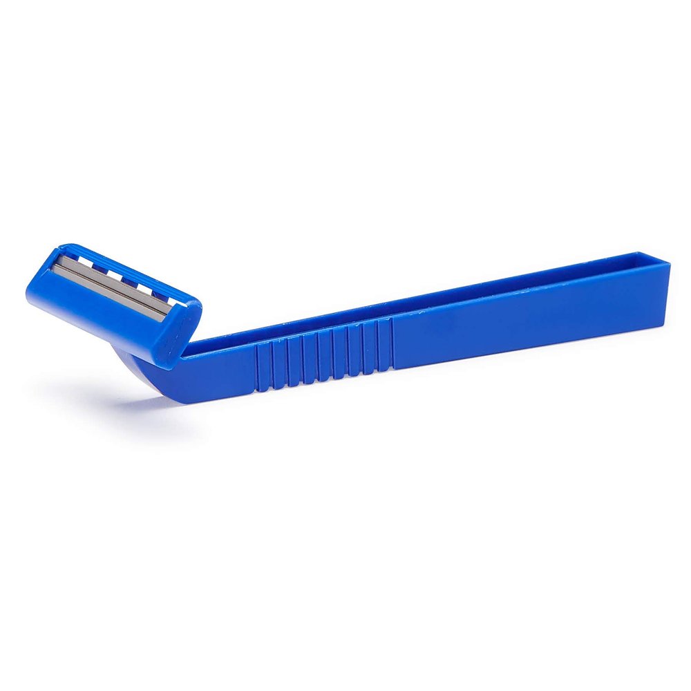 Medline Disposable Facial Razors with Twin Blades, Blue, Case of 500