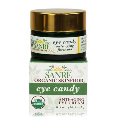 SanRe Organic Skinfood - Eye Candy - USDA Organic Anti-Aging Eye Contour Cream
