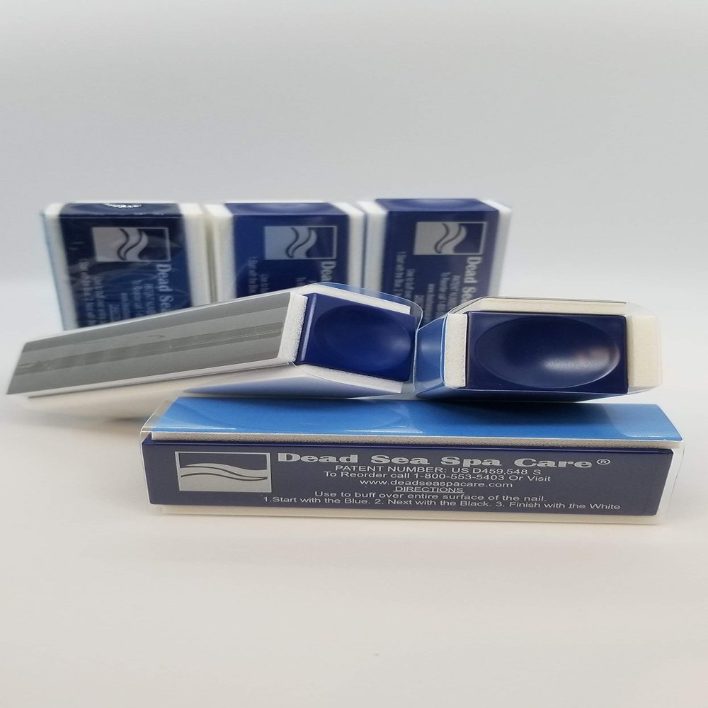 Dead Sea Products: SIX Professional, Patented Nail Buffer, Natural Shine Manicure Tool