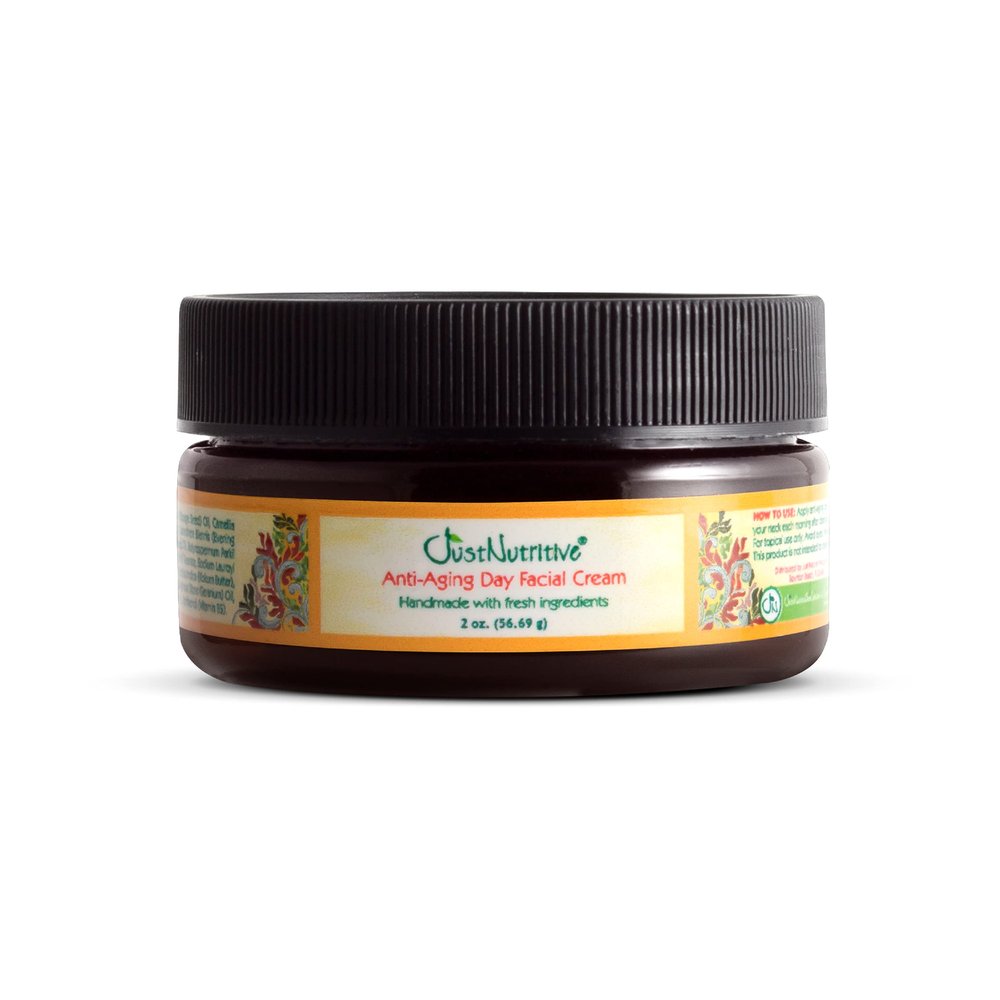 Just Nutritive Anti-Aging Day Facial Cream | Best Day Cream | Lasting Radiant Appearance | Leaves Skin Fresh Softens The Look of Fine Lines | Locks In Moisture 2oz