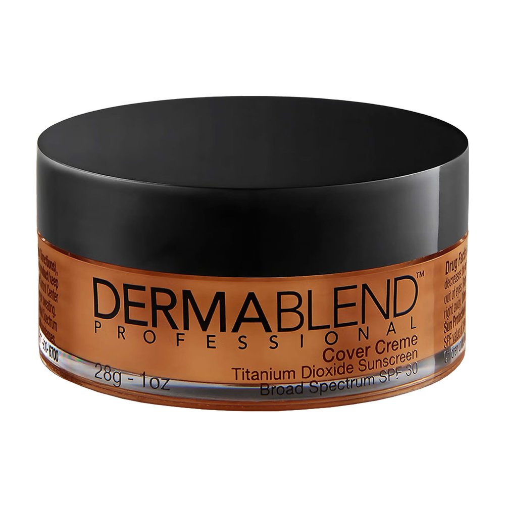 Dermablend Cover Creme High Coverage Foundation with SPF 30, 60N Caf Brown, 1 Oz.