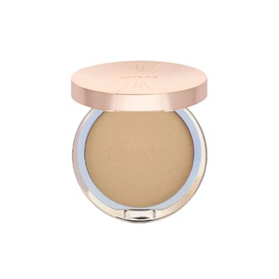 Emani Flawless Matte Powder Foundation  Mineral Compact Makeup for Sensitive Skin, Buildable Coverage, Shine Control, Long-Lasting Finish Up for Sensitive Skin and Oil Control, Deep Golden