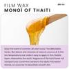 Depileve Monoi of Tahiti Extra Film No-Strip Wax - Fast Drying, Easy to Spread Full Body Wax - Ideal for All Skin Types - Opalescent Aqua Formula with Elastic Texture and Floral Scent - 14.1 oz. view 2