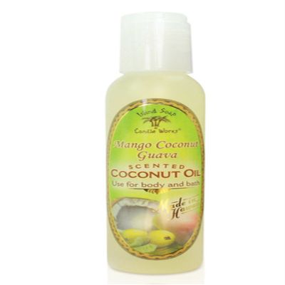 Island Soap & Candle Works Creamy Coconut Oil  Mango Coconut Guava Scented  Soothing Blend of Pure & Fractionated Coconut Oil  Ideal for Massage, Bath & Dry Skin  4.5 oz