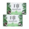 Coco Fiji Soap Bar for Face and Body Infused With Organic Coconut Oil, Cucumber Melon, Essential Oil, Natural Soap for Moisturizing & Pore Purifying Skin, 7 oz,Pack of 2 view 1