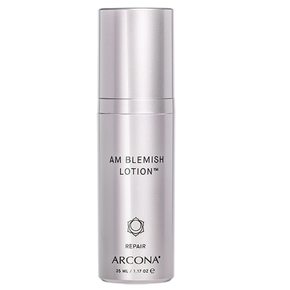 ARCONA AM Blemish Lotion - 3% Salicylic, 2% Lactic Acids, Tea Tree Extract, Witch Hazel, Jojoba Seed Oil - Non Irritating, Hydrating 1.17 fl oz. Made In The USA
