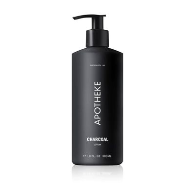 APOTHEKE Scented Hand & Body Lotion, Charcoal - 10 Fl Oz Nourishing Body Moisturizer Cream for Dry Skin - Gentle Daily Skincare for Men & Women with Natural Ingredients, All Skin Types