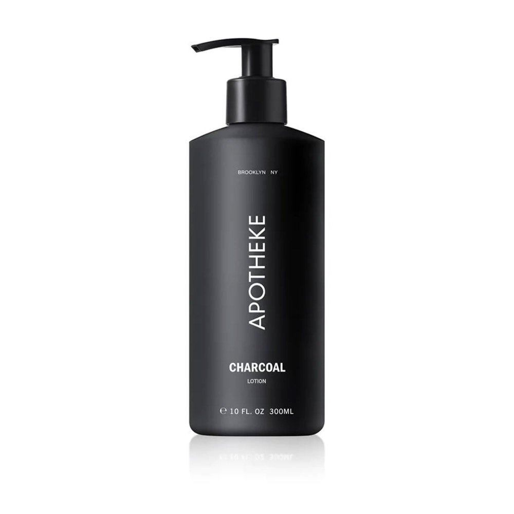 APOTHEKE Scented Hand & Body Lotion, Charcoal - 10 Fl Oz Nourishing Body Moisturizer Cream for Dry Skin - Gentle Daily Skincare for Men & Women with Natural Ingredients, All Skin Types