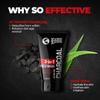Beardo Activated Charcoal Acne & Oil Control Face Wash l 100ml/3.4Fl Oz l Pollution Control Deep Cleansing Charcoal Face Wash for Men view 3
