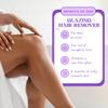 MOOM - Glaze Waxing Kit with Lavender, 6 oz Jar Sugar Wax Kit with 18 Reusable Fabric Strips, Alternative to Wax Strips & Laser Hair Removal for Women/Men, For Whole Body, Bikini & Face view 4