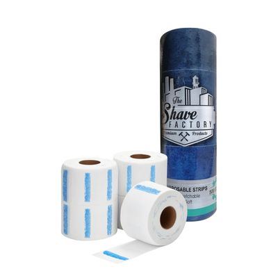 The Shave Factory White Neck Strip, Disposable Barber Paper Roll, Protects Your Neck, Hygienic Option for Barbers, Unisex, All Ages