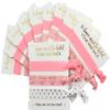 10-Pack of Hair Tie Cards - Bachelorette Party and Wedding Shower Proposal Favors for Bridesmaids, Team Bride, Bride Tribe (Pink White & Gold) view 2