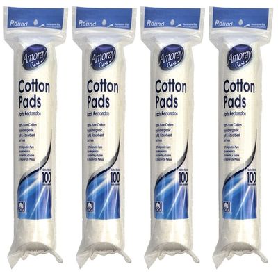 Amoray cleansing Pure Cotton Rounds for Baby Care And Makeup Care and An Essential for Any Household, 400 Count