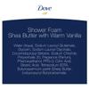 Dove Shower Foam - Foaming Body Wash - Shea Butter With Warm Vanilla - Net Wt. 13.5 FL OZ (400 mL) Per Bottle - Pack of 2 Bottles view 3
