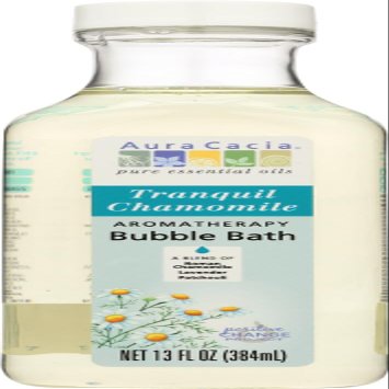 Aura Cacia Aromatherapy Bubble Bath, Tranquil Chamomile 13 oz (Pack of 6)