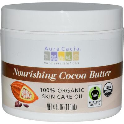 Aura Cacia Body Butter Og1 Cocoa Btr 4 Oz