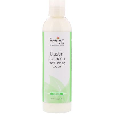 Reviva Labs Body Firming Lotion, Elastin and Collagen 8-Ounces(4 Pack)