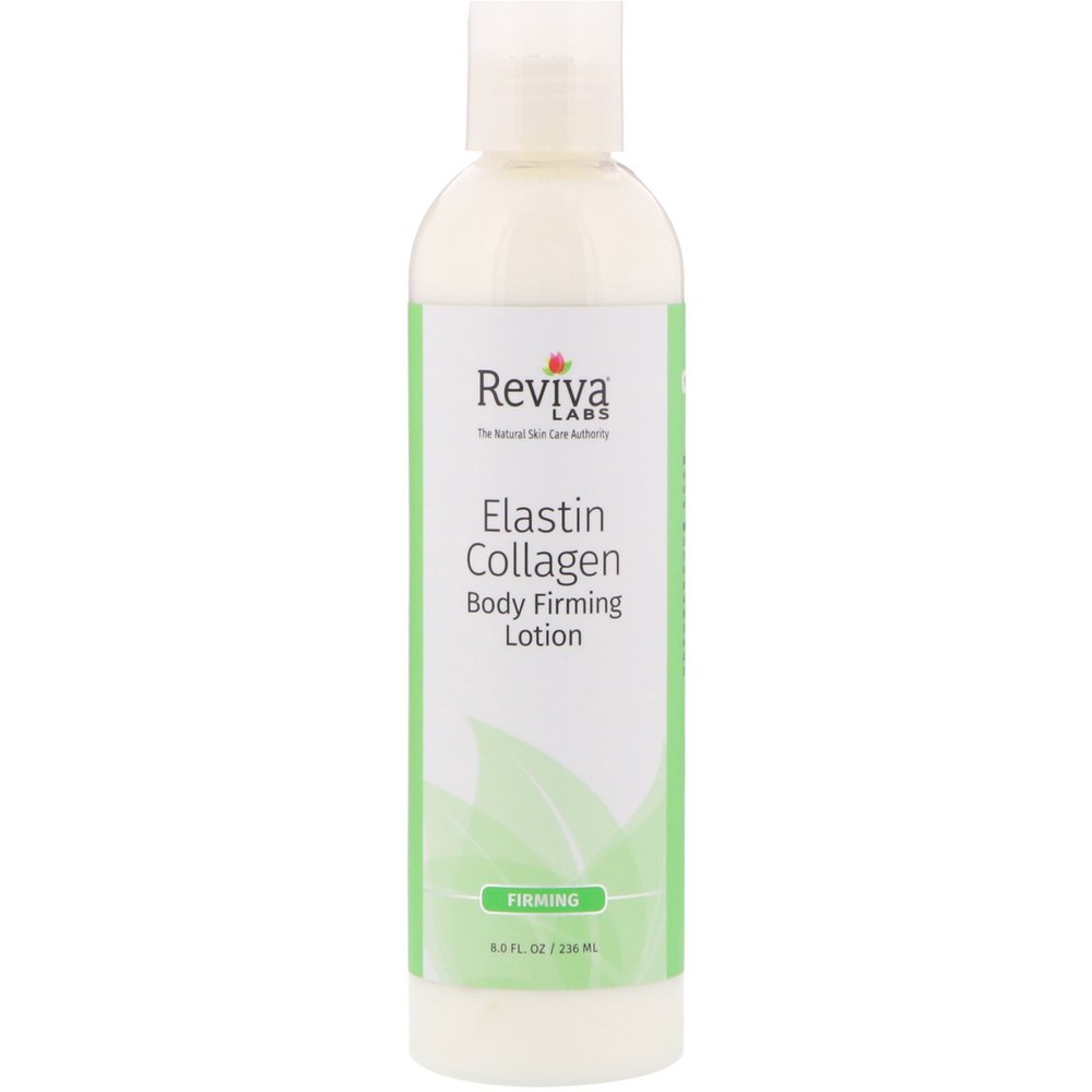 Reviva Labs Body Firming Lotion, Elastin and Collagen 8-Ounces(4 Pack)