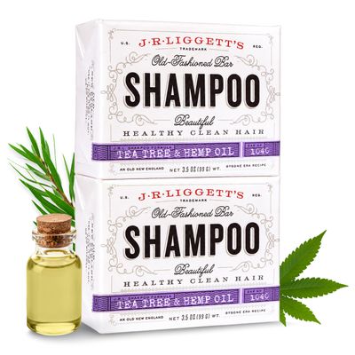 J.R.LIGGETT'S All-Natural Shampoo Bar, Supports Strong & Healthy Hair (Tea Tree, 3-Pack)