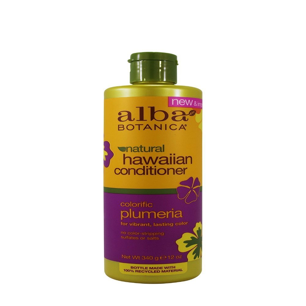 Alba Botanica: Natural Hawaiian Conditioner Colorific Plumeria, 12 oz (4 pack)