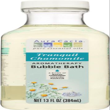 Aura Cacia Aromatherapy Bubble Bath, Tranquil Chamomile 13 oz (Pack of 5)