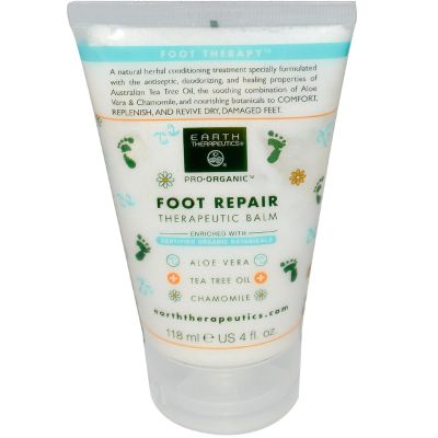 Earth Therapeutics Foot Repair Balm 4 oz (Pack Of 5)5