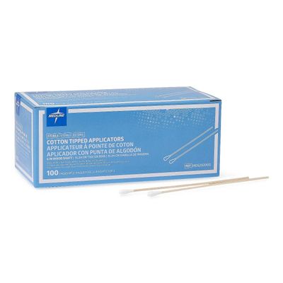 Medline Sterile Cotton-Tipped Wood Applicator, 6", Ideal for Applying Medication, Cleaning SKin, Arts & Crafts and more (Pack of 2000)