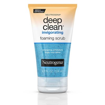 Neutrogena Deep Clean Invigorating Scrub, Foaming, 4.2 Ounce (Pack of 3)