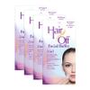 Hair Off Facial Buffer - Painless & Chemical Free Facial Hair Remover & Gentle Face Exfoliator - Hair Eraser to Slow Regrowth on Chin, Lip & Cheeks (3 Buffers Per Box, Pack of 4) view 1