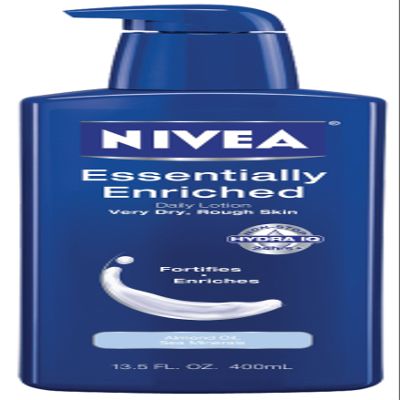 Nivea Essentially Enriched Daily Lotion Very Dry, Rough Skin, Almond oil, Sea Minerals 8.4 fl oz (250 ml) (Pack of 4)