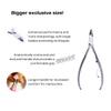 Professional Cuticle Nipper Mundial 772 PR - Brazilian Manicure Quality Long Handle Stainless Steel Trimmer Cutter for Fingernails and Toenails view 3