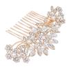 Ammei Headpiece Rose Gold Wedding Hair Comb With Pearls and Crystals Wedding Hair Accessories Bridal Headpiece Or For Parties (Rose God) view 1