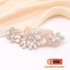 Ammei Headpiece Rose Gold Wedding Hair Comb With Pearls and Crystals Wedding Hair Accessories Bridal Headpiece Or For Parties (Rose God) view 2
