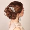 Ammei Headpiece Rose Gold Wedding Hair Comb With Pearls and Crystals Wedding Hair Accessories Bridal Headpiece Or For Parties (Rose God) view 3