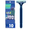 Gillette Sensor2 Plus Pivoting Head Mens Disposable Razors, 10 Count (Pack of 3) view 1